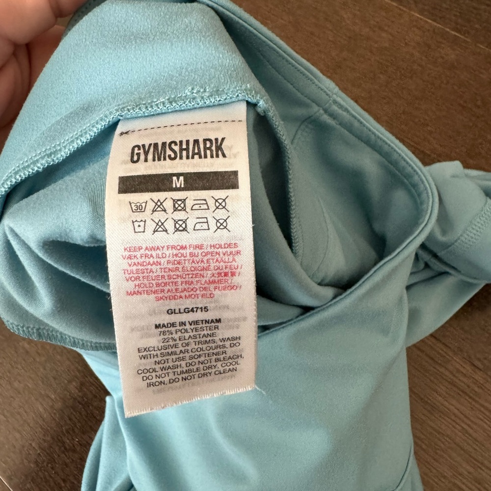 Robin Egg Blue Gymshark 7/8 Training Leggings - Picture 5 of 6